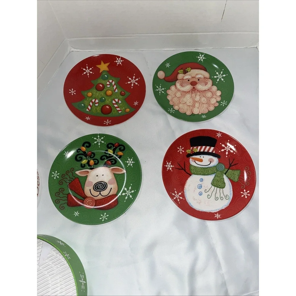 Cracker Barrel Stoneware Christmas Dessert 8